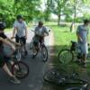 Scouts tour the Battlefield on bike
